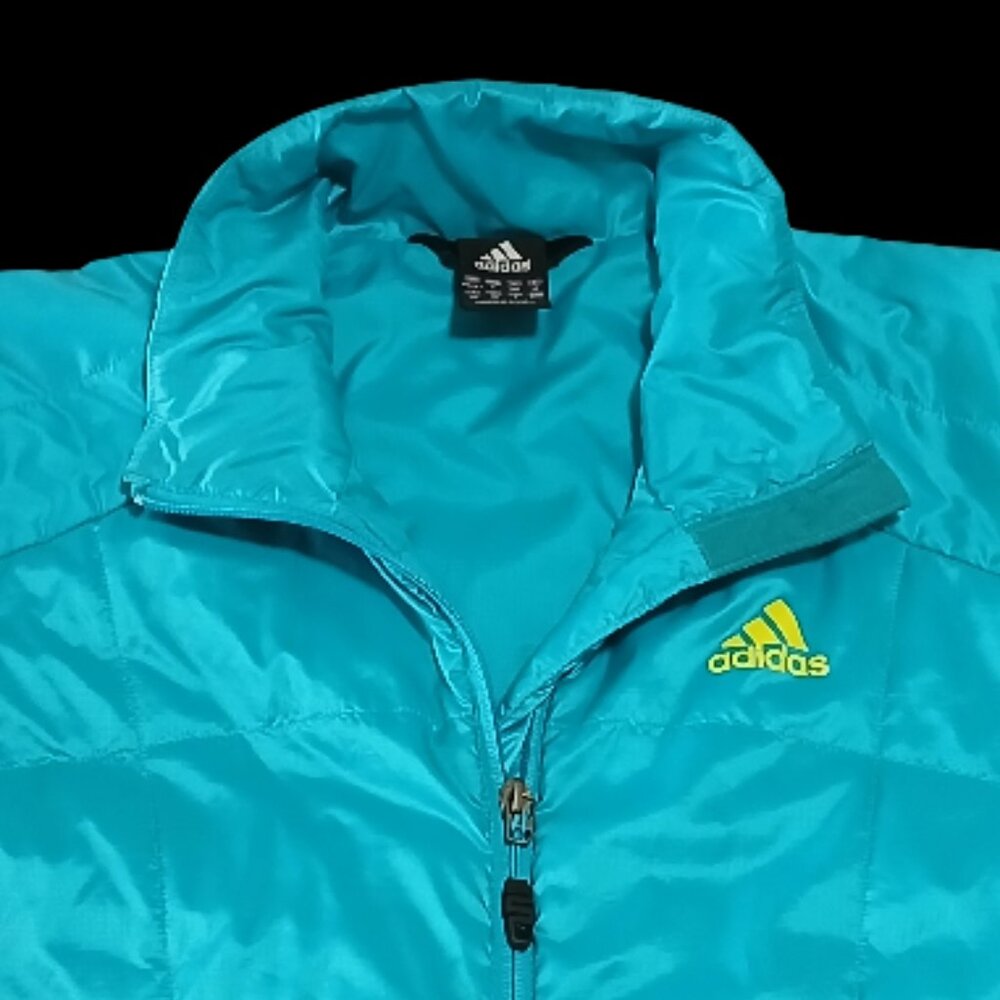 Adidas Turquoise Lightweight Outdoor Quilted Jacket